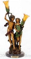 550 Young Lovers Lamp by Auguste Moreau 
