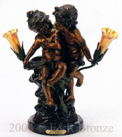 552 Confidence Lamp by Auguste Moreau
