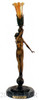 554 Male Candlestick Lamp by Auguste Moreau