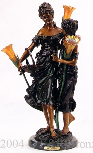 567 Sisters Lamp by Auguste Moreau