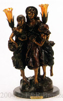 571 School Teacher Lamp by Auguste Moreau
