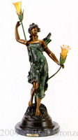 572 Diane Lamp by Auguste Moreau
