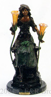 574 Red Riding Hood Lamp by Auguste Moreau