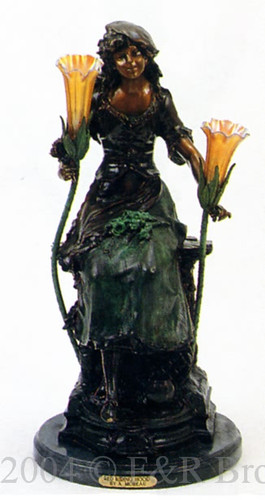 574 Red Riding Hood Lamp by Auguste Moreau
