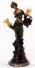 588 Girl With Basket Of Flowers Lamp by F. Flora