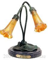 615 Double Lotus But Lamp by Tiffany