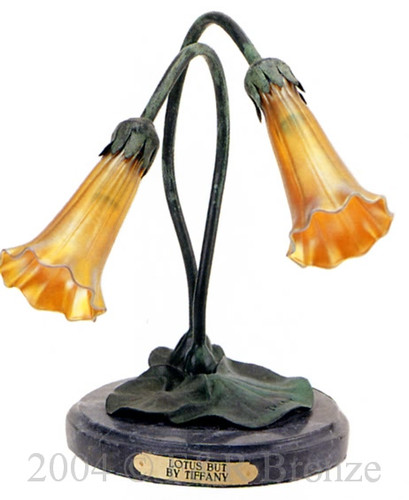 615 Double Lotus But Lamp by Tiffany