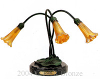 616 Triple Lotus But Lamp by Tiffany