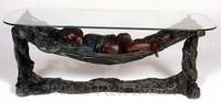 717 Jacqueline Table with Glass by Michael S.