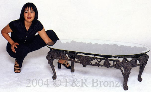 719 Flowers Table With Glass by Nardini