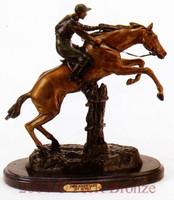 083 Jumping Horse with Jockey by Antoine Bofill 