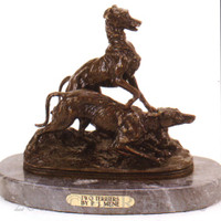 106 Two Terriers by Pierre Jules Mene
