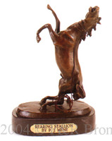 109 Rearing Stallion Bronze Statue by Pierre Jules Mene