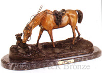 110 Quarrel Bronze Statue by Pierre Jules Mene
