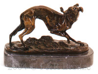 101 Whippet With Staff by Pierre Jules Mene