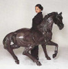 085M  Monumental/ Heroic Bronze Statue Stallion by Pierre Jules Mene 