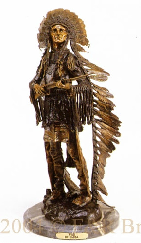 065 War Bronze Staute by Carl Kauba 