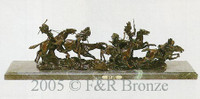 064 War Party Bronze Statue by Carl Kauba
