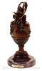 113 Nude Boy On Vase Bronze Statue by Pierre Jules Mene
