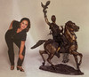 Falconeer Bronze Statue