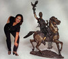  Mounted Falconeer Bronze 