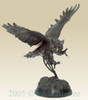 116 Monumental Owl Bronze Statue by Moigniez
