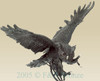 116 Monumental Owl Bronze Statue by Moigniez
