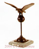 120 Eagle On Ball Bronze Statue by Jules Moigniez