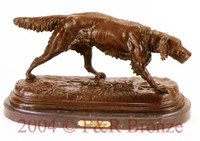 125 Setter Bronze Statue by Jules Moigniez