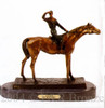 128 Jockey Bronze Statue by Jules Moigniez 