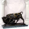 133 Bear and Bull  Bronze Statue by Isadore Jules Bonheur