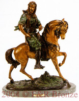 139 Arab On Horse Bronze Statue by Antoine Barye