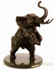 145 Jumping Elephant Bronze Statue by Antoine Barye