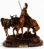  146 Cossack Plunder Bronze Statue by Y. Lanceray