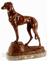 157 Greyhound Bronze Statue by Masson 