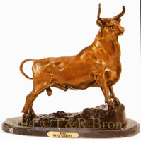 160 Bull Bronze Statue by G. Gardet