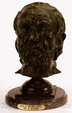 210 Man With Broken Nose Bronze Statue by Auguste Rodin