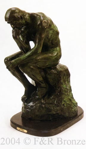 204 Thinker Bronze Statue by Auguste Rodin