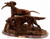 155 Setter and Pointer Bronze Statue by Masson