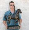 168 Carousel Horse Bronze Sattue by Carmel (Regular)