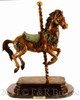 168 Carousel Horse Bronze Sattue by Carmel  (mini)