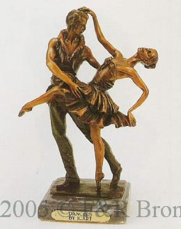215 Dancers Bronze Statue by Louis Justin Icart

