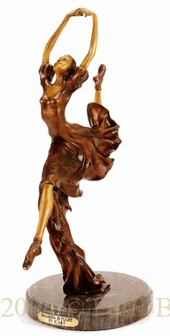 216 Ballerina In Flight Bronze Statue by Louis Justin Icart
