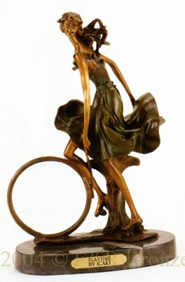 217 Playtime Bronze Statue by Louis Justin Icart