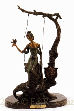 221 The Swing Bronze Statue by Louis Justin Icart	 	 
