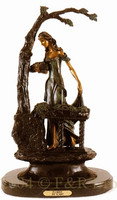 222 Florist Bronze Statue by Louis Justin Icart 