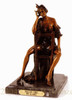 235 Salon Girl Bronze Statue by Louis Justin Icart
