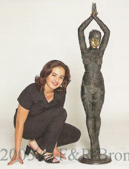  236J  Jumbo Starfish Dancer Bronze Statue by Demetre Chiparus

