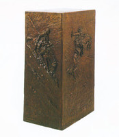 036 Remington Pedestol Sculpture inspired by Frederic Remington 