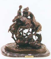 038 Polo Sculpture inspired by Frederic Remington 